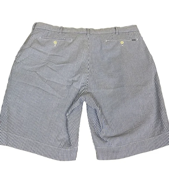 Polo Ralph Lauren Shorts Size 38 Blue Striped Seersucker Stretch Classic Fit - Picture 3 of 5